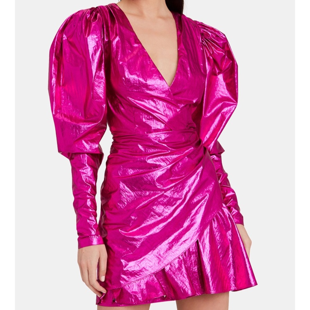 NWT Rotate Birger Christensen metallic dress
